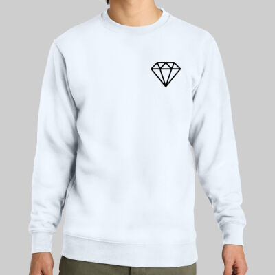 V.I.T. Fleece Crew - Diamond Chest - Black Thumbnail