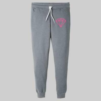 Unisex Jogger Sweatpants - Diamond - Pink Thumbnail