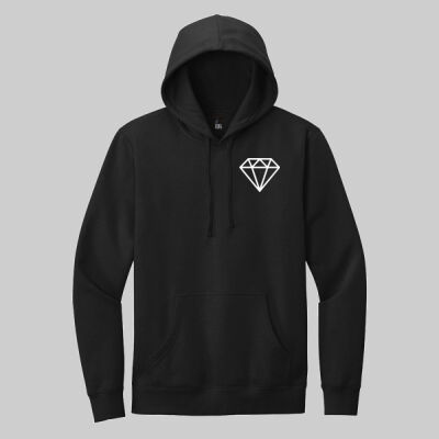 V.I.T. Fleece Hoodie - Diamond & Sleeve -  White Thumbnail