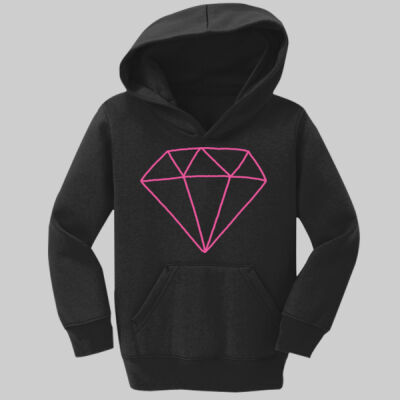 Toddler Core Fleece Pullover Hooded Sweatshirt - Toddler Diamond - Pink Thumbnail