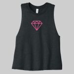 Women's Racerback Cropped Tank - Diamond Dance Thumbnail