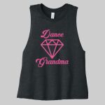 Women's Racerback Cropped Tank - Diamond Dance Thumbnail