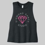 Women's Racerback Cropped Tank - Diamond Dance Thumbnail