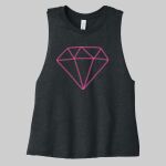 Women's Racerback Cropped Tank - Diamond Dance Thumbnail