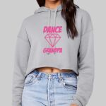 Women's Sponge Fleece Cropped Fleece Hoodie - Diamond Dance Thumbnail
