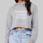 Women's Sponge Fleece Cropped Fleece Hoodie - Diamond Dance Thumbnail